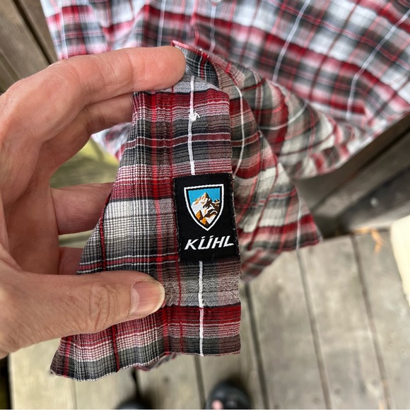 KUHL Men’s Stallion Textured Plaid Short Sleeve Button Down Shirt Sz M - Picture 6 of 12